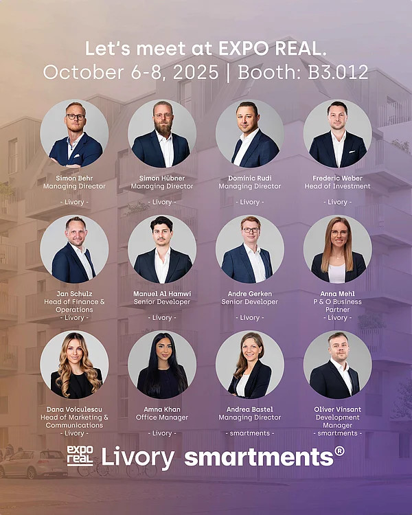 Teambild Livory auf der Expo Real 2025